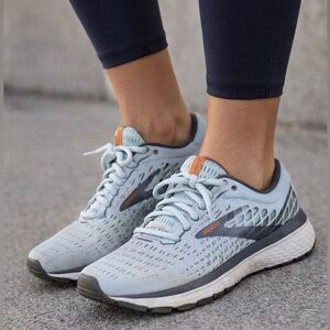 Brooks Ghost 13 Women’s Size 8 Blue Gray Running Shoes Comfort Athletic Gym VGUC